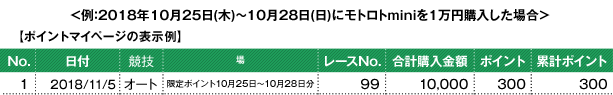 【ポイントマイページの表示例】