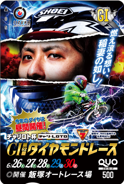 ダイヤモンドレース(GI)オリジナルQUOカード(500円分)