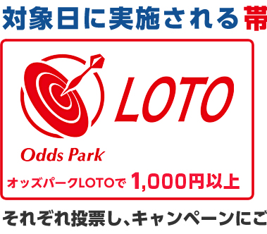 ばんえい競馬にオッズパークLOTOで1,000円以上