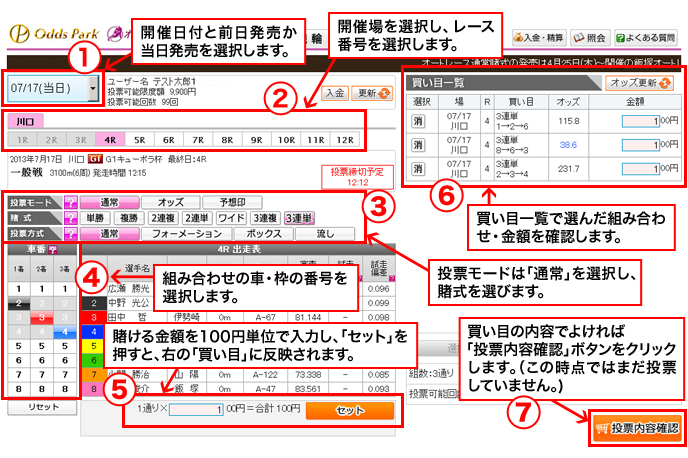 通常投票画面02