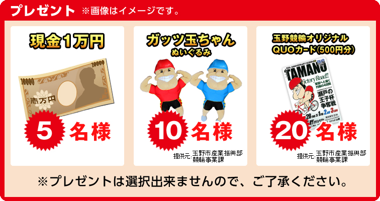 v[g@摜̓C[WłB@1~@5l@Kbcʂʂ݁@10l@ʖ싣փIWiQUOJ[hi500~j@20l@v[g̑I͏o܂̂łB@񋟌FʖsYƐU֎ƕ