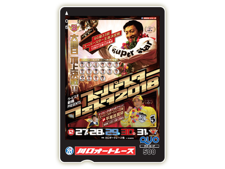スーパースター王座決定戦（SG）オリジナルQUOカード（500円分）