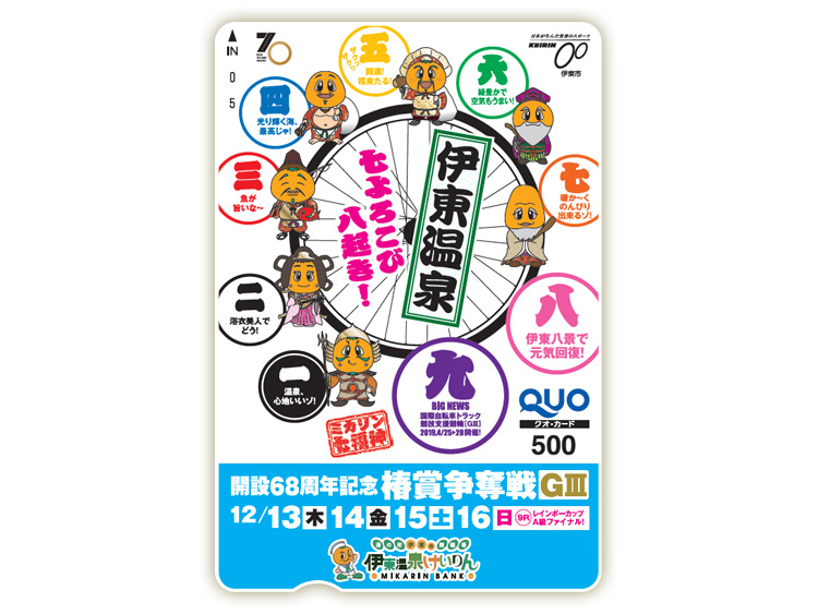 椿賞争奪戦(GIII)オリジナルQUOカード(500円分)