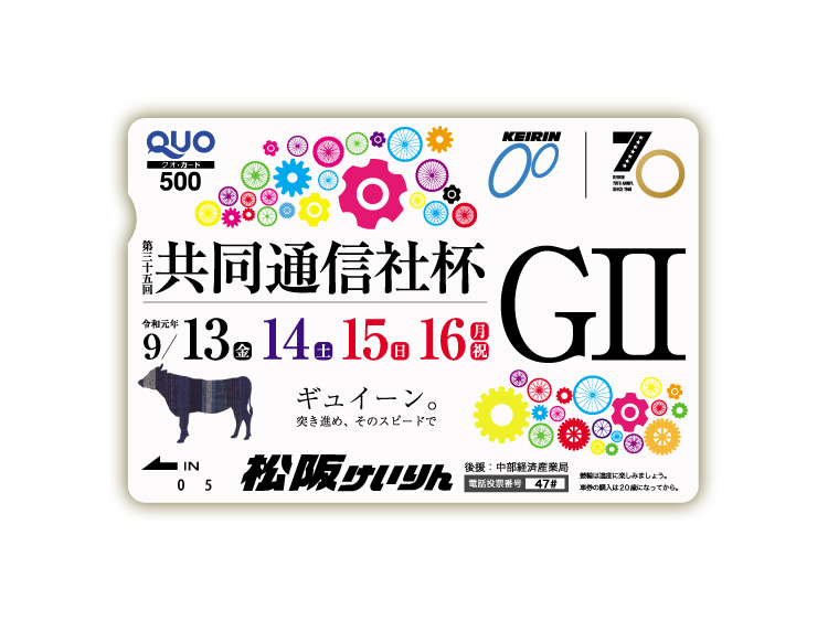 共同通信社杯(GII)オリジナルQUOカード(500円分)