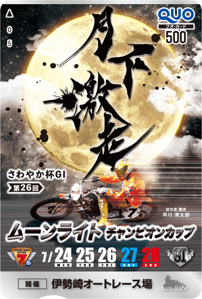 ムーンライトチャンピオンカップ(GI)オリジナルQUOカード(500円分)