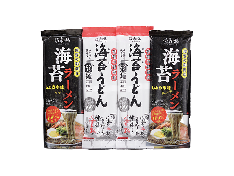 海苔しょうゆ味ラーメンと海苔うどん詰合せ