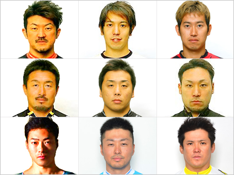 全9選手の寄書きサイン色紙