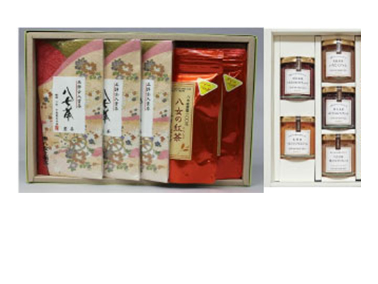 八女のお茶・紅茶とジャム・蜂蜜のセット