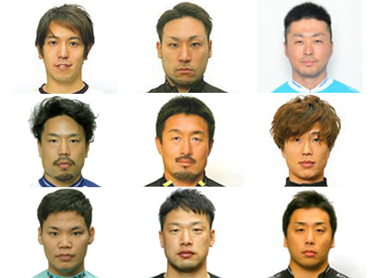 全9選手の寄書きサイン色紙