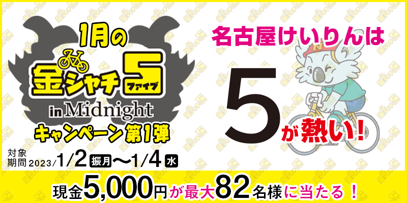 1̋V`5 in MidnightLy[1e@Ώۊԁ@2023N12iUj`14ij@5,000~ő82lɓI