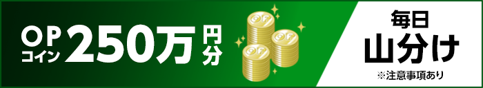 OPコイン250万円分 毎日山分け ※注意事項あり