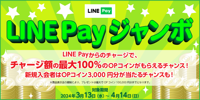 LINE PayW{@LINE Paỹ`[WŁA`[Wz̍ő100OPRC炦`XI@VK҂OPRC3,000~`XI@Ώۊԁ@2024N313ij`414ij