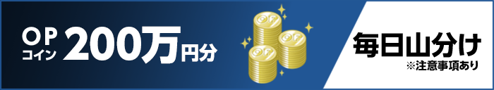OPコイン200万円分 毎日山分け ※注意事項あり