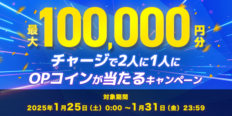 ő100,000~I`[W2l1lOPRCLy[@Ώۊԁ@2025N125iyj0:00`131ij23:59