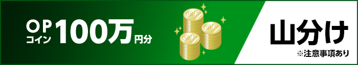 OPコイン100万円分 山分け ※注意事項あり