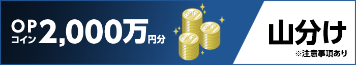 OPコイン2,000万円分 山分け ※注意事項あり