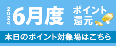 2016年6月度 ポイント還元