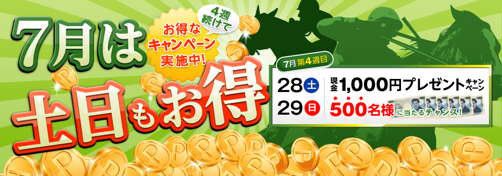 7͓y@4TĂȃLy[{I@74Tځ@28iyjA29ij@1,000~v[gLy[@500lɓ`XI