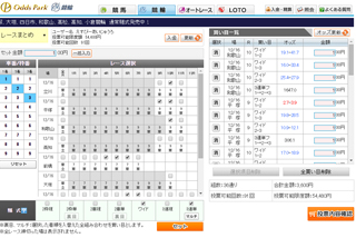 レースまとめ投票画面