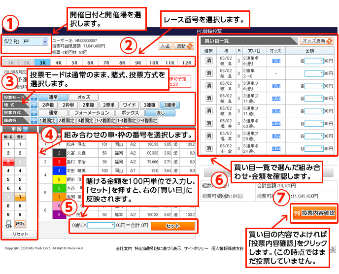 通常投票画面02