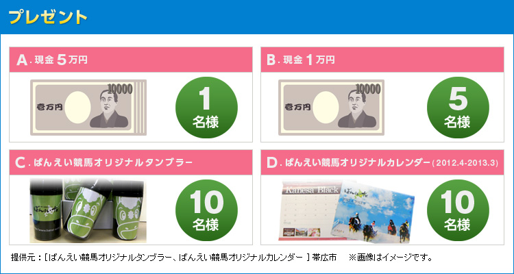 v[g@A.5~ 1l@B.1~ 5l@C.΂񂦂nIWi^u[ 10l@D.΂񂦂nIWiJ_[i2012.4-2013.3j 10l@񋟌F[΂񂦂nIWi^u[A΂񂦂nIWiJ_[]эLs@摜̓C[WłB