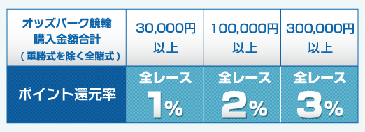 IbYp[Nւł̍wvzidSqj y 30,000~ ȏz|CgҌ S[X@1%|CgҌ!!Ay 100,000~ ȏz|CgҌ S[X@2%|CgҌ!!Ay 300,000~ ȏz|CgҌ S[X@3%|CgҌ!!